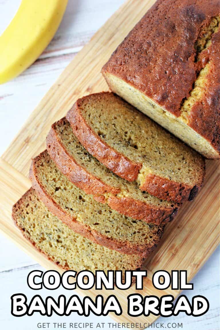 Coconut Oil Banana Bread - The Rebel Chick
