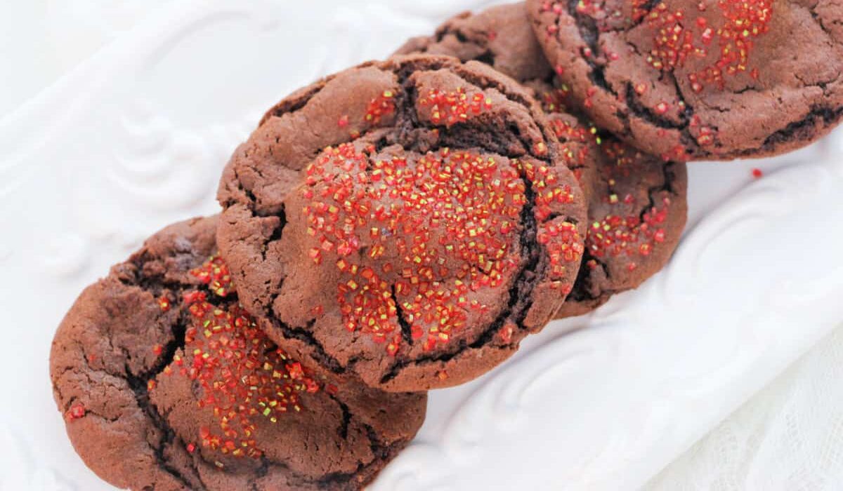 Cherry Stuffed Cake Mix Cookies