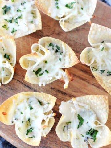 Spinach Artichoke Wontons