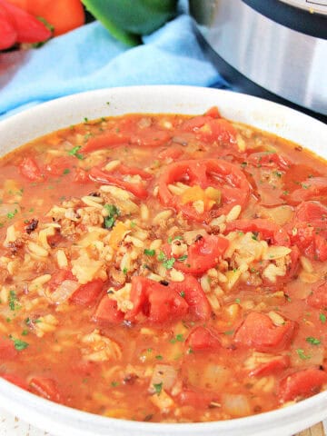 Stuffed Pepper Soup Instant Pot