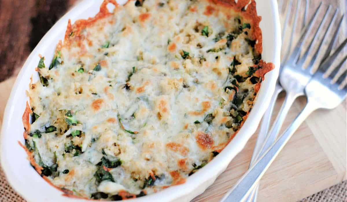 Pesto Quinoa Bake