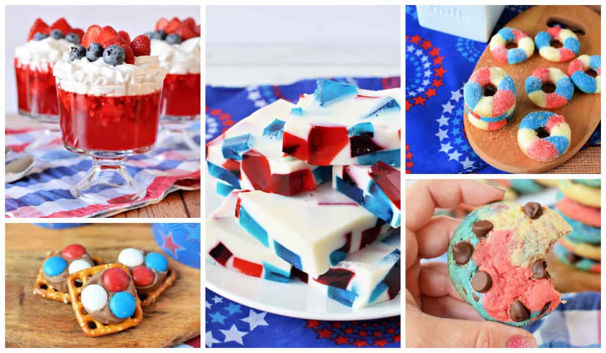 25 Red White and Blue Dessert Recipes for Memorial Day