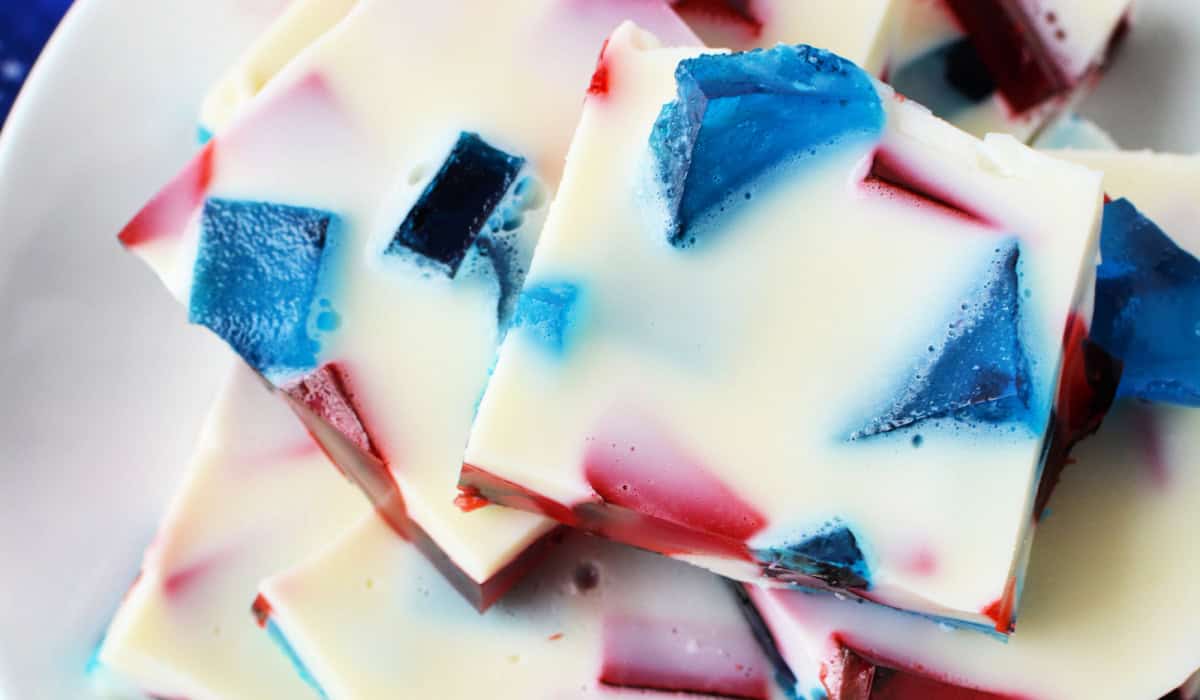 Red White and Blue Stained Glass JELLO