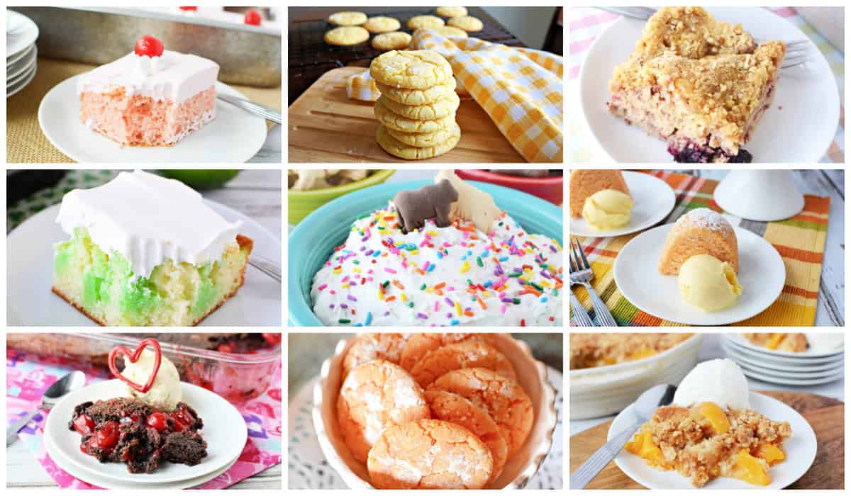 20 Cake Mix Summer Desserts
