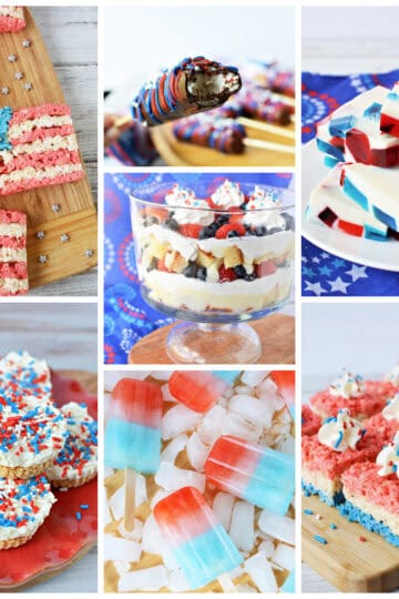 20 Red, White, and Blue No Bake Desserts