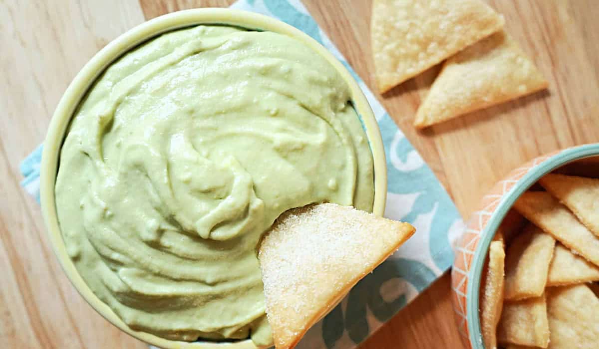 Avocado Dip in a bowl
