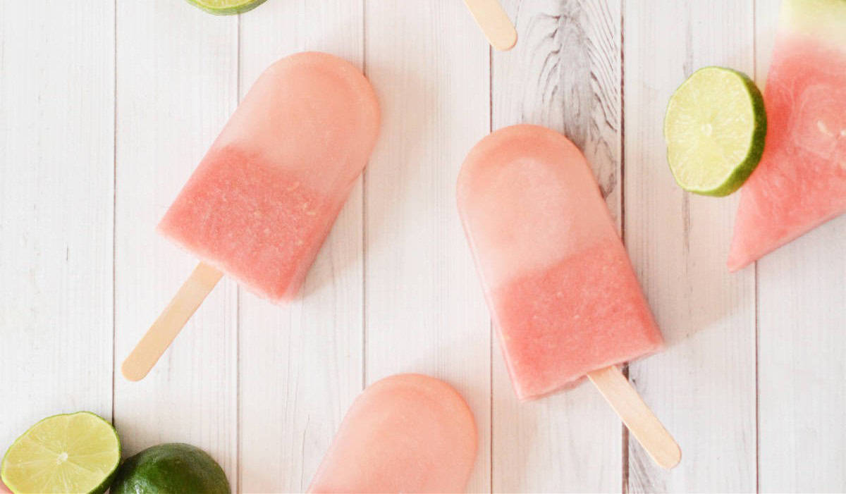 Watermelon Lime Popsicles