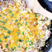Cheesy Rice With Ham