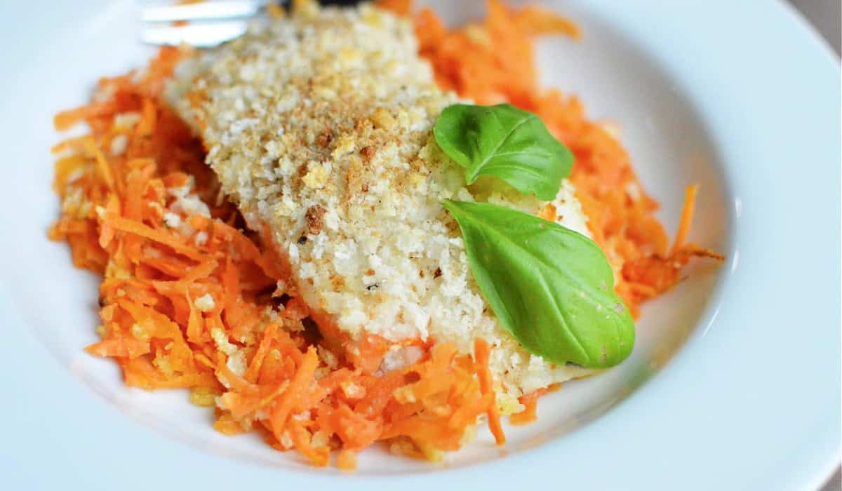 Sweet Potato Haddock Bake