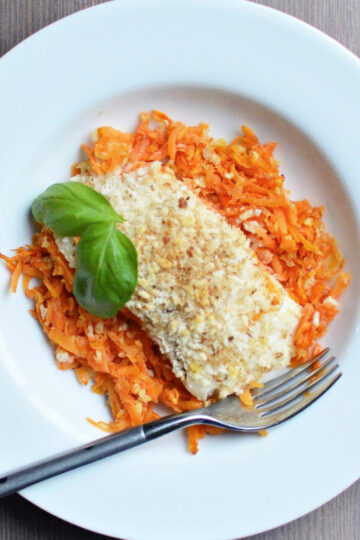 Sweet Potato Haddock Bake