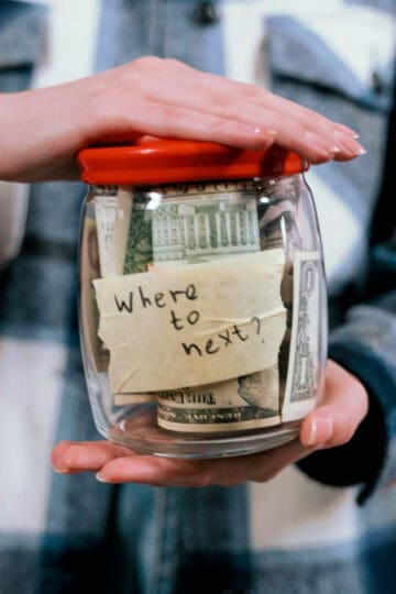travel budget jar