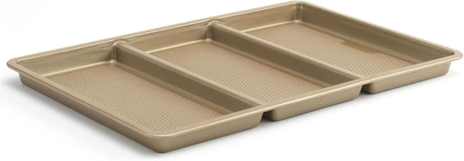 GoodCook 11” x 17” Non-Stick Divided Sheet Pan
