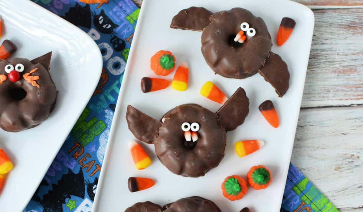 No Bake Halloween Bat Cookies