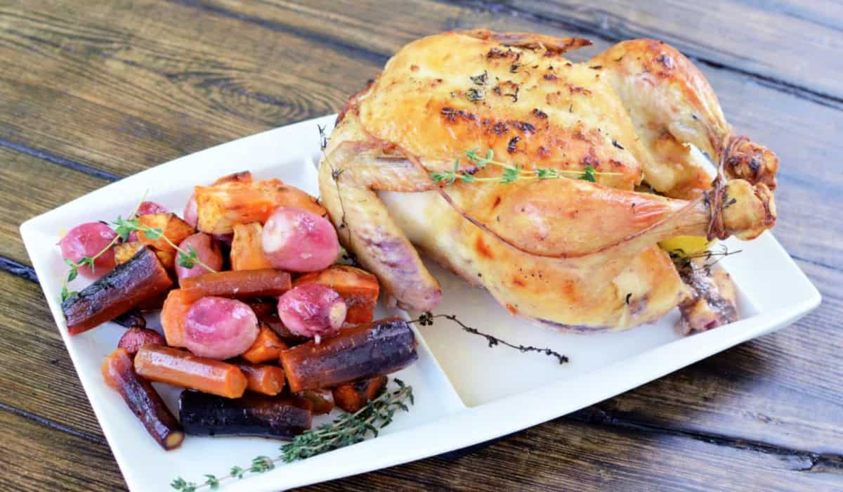 One Pan Roasted Chicken and Vegetables