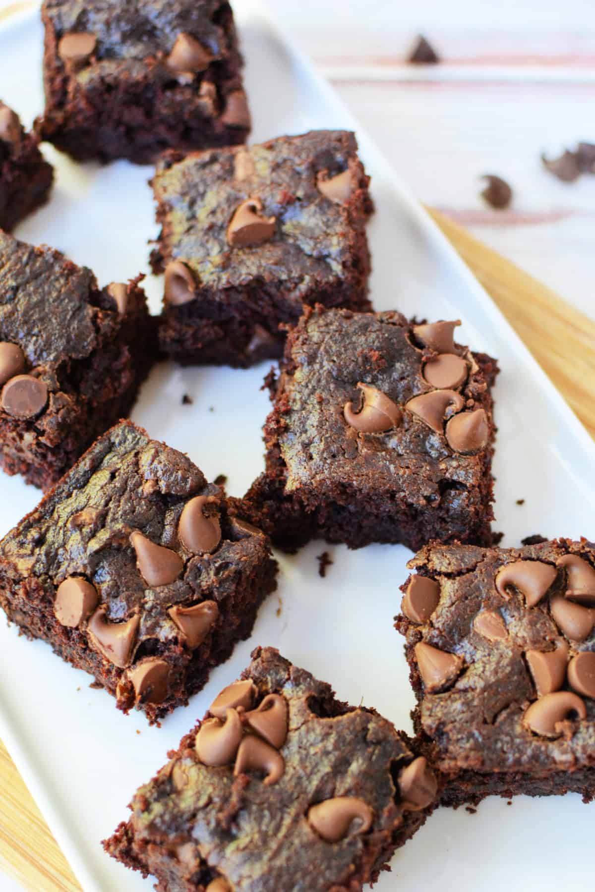 Sweet Potato Brownies with chocolate chips