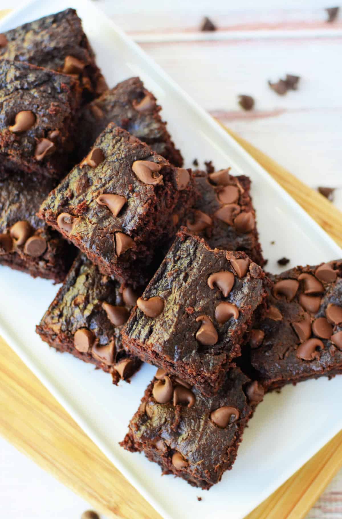 Sweet Potato Brownies with chocolate chips