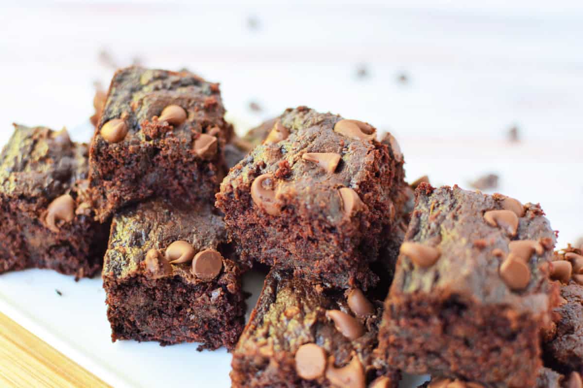 Sweet Potato Brownies with chocolate chips