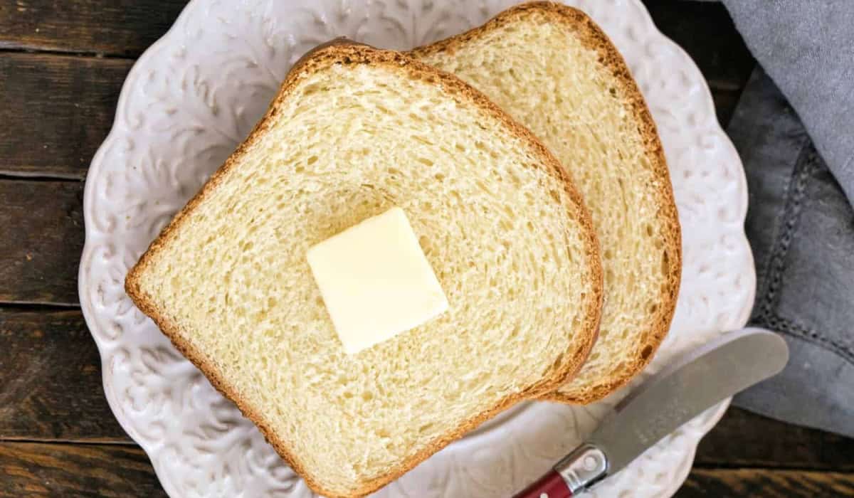 Potato Bread with a pat of butter
