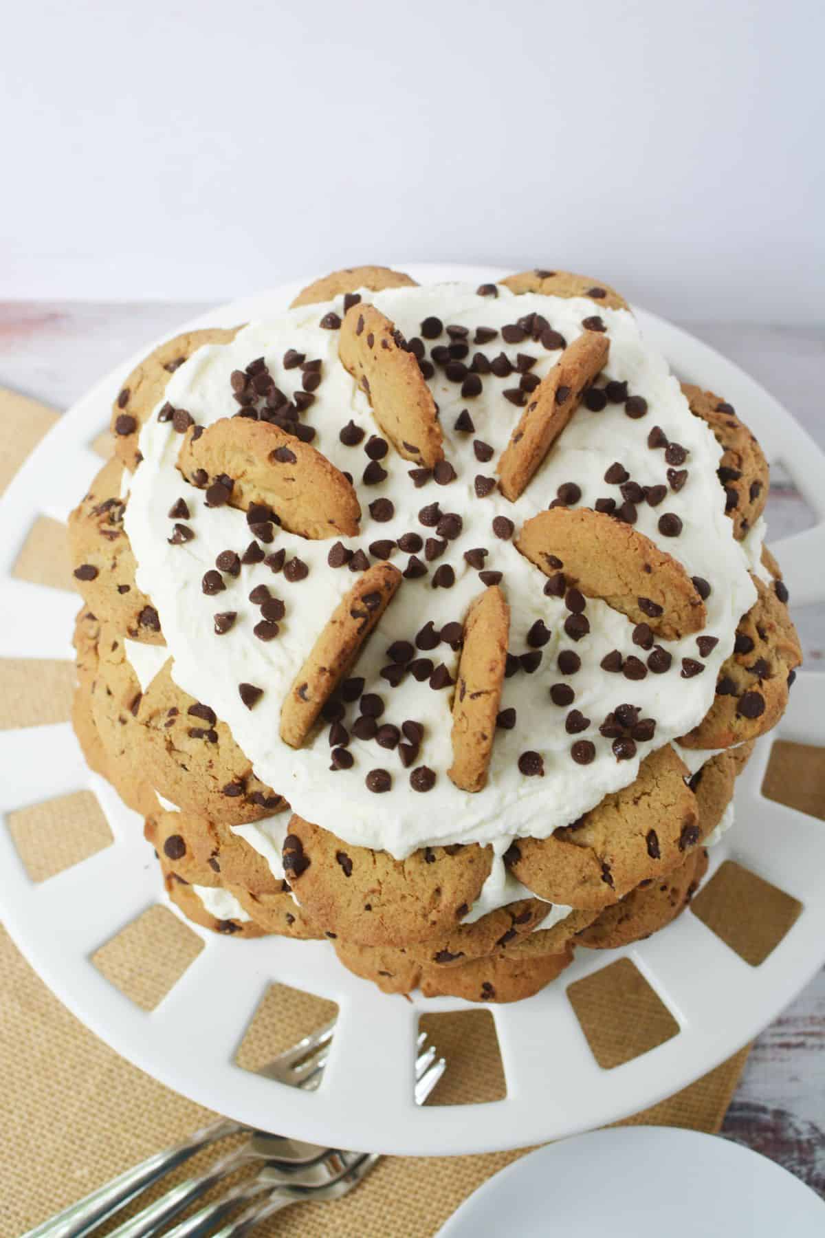 Chocolate Chip Cookie Icebox Cake recipe