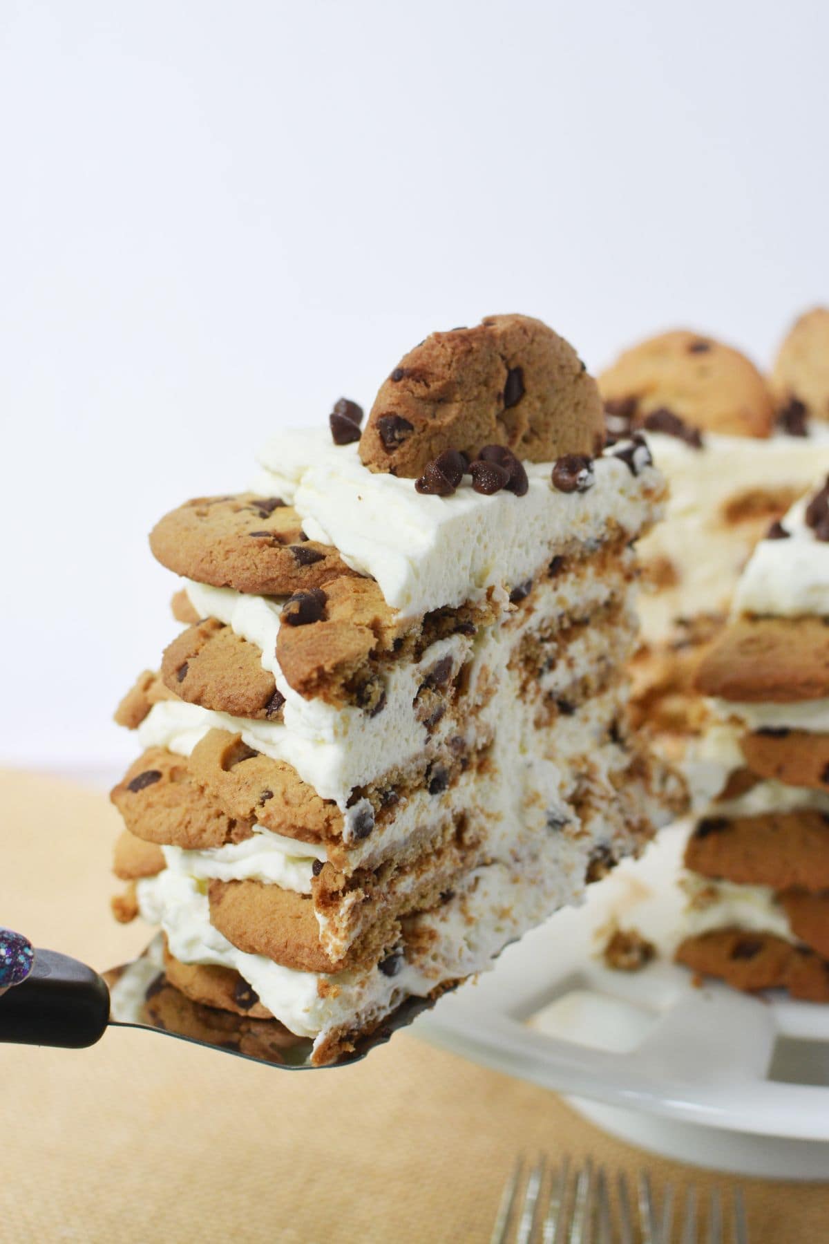 Chocolate Chip Cookie Icebox Cake recipe