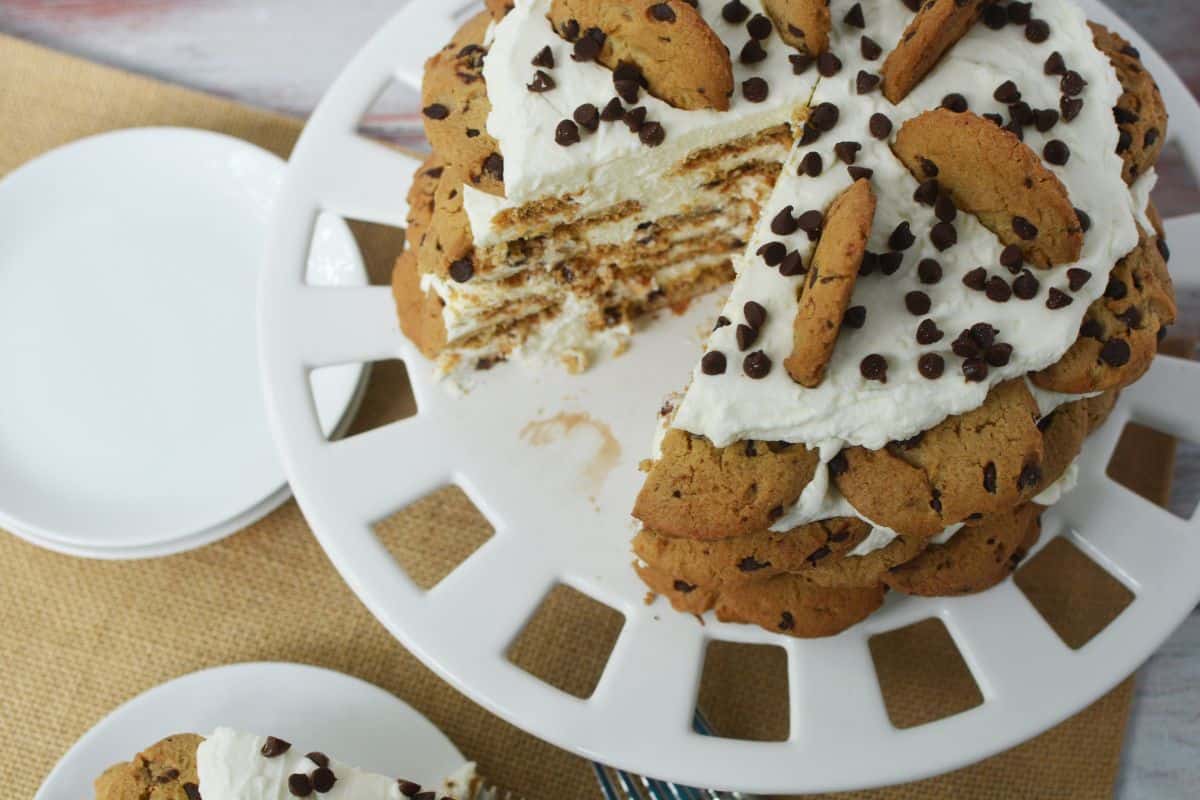 Chocolate Chip Cookie Icebox Cake recipe
