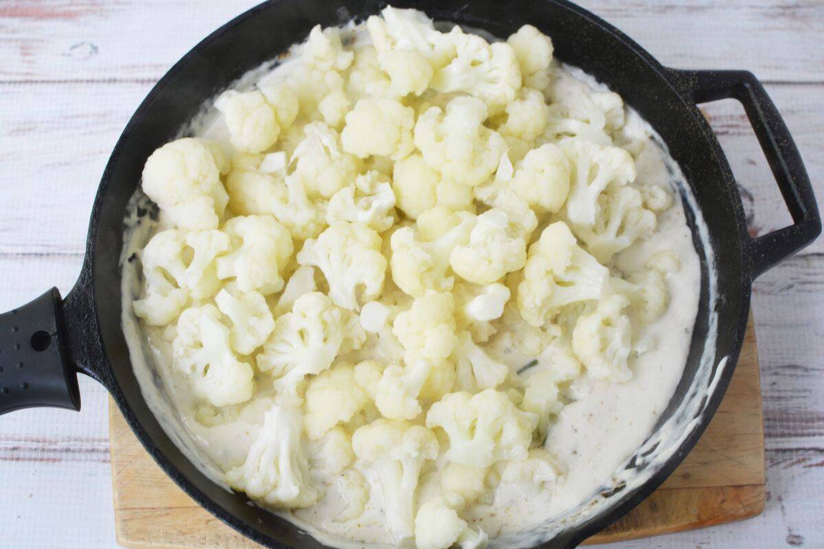 creamy cauliflower side dish