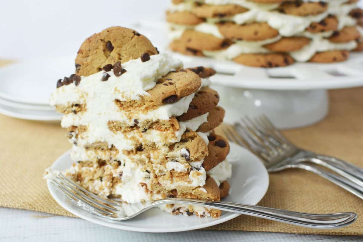 Chocolate Chip Cookie Icebox Cake recipe