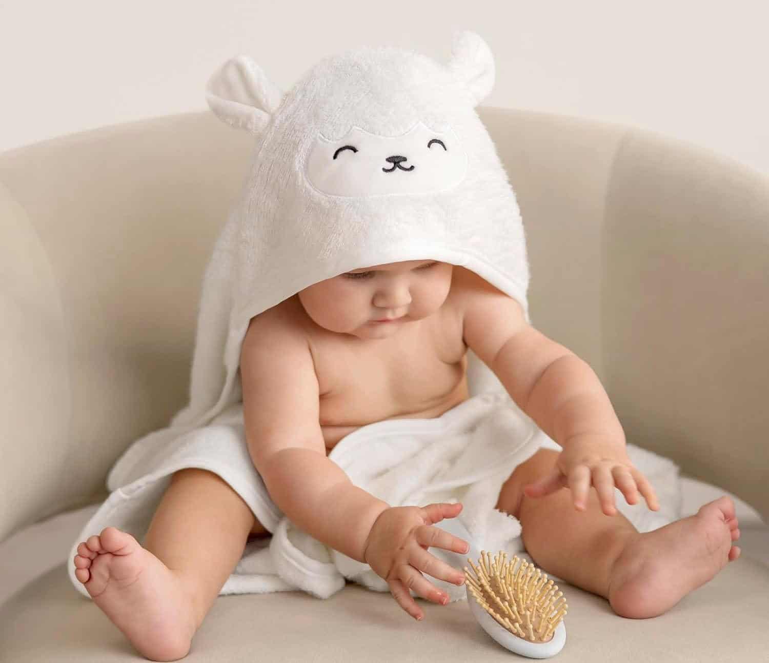 KeaBabies Organic Baby Towel with Hood