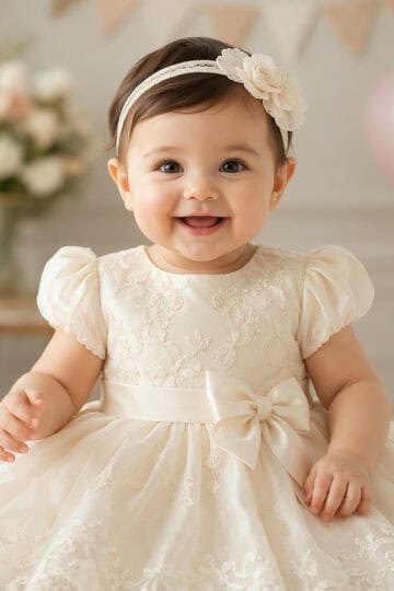 baby in dress